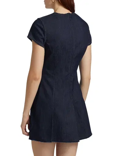 Cinq à Sept Women's Nova Denim Sheath Minidress | Thumbnail 5 Cinq à Sept Women's Nova Denim Sheath Minidress | Thumbnail 5