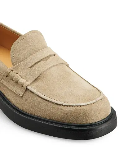 Tod's Women's Logo-Detailed Suede Penny Loafers - Tabacco Chiaro - Size 12 | Thumbnail 5 Tod's Women's Logo-Detailed Suede Penny Loafers - Tabacco Chiaro - Size 12 | Thumbnail 5