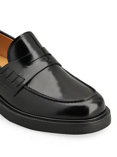 Tod's Women's Logo-Detailed Leather Penny Loafers - Nero - Size 12 | Thumbnail 5 Tod's Women's Logo-Detailed Leather Penny Loafers - Nero - Size 12 | Thumbnail 5