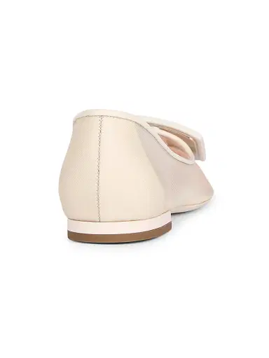 Roger Vivier Women's Gommettine Net Ballerina Flats - Avorio - Size 12 | Thumbnail 3 Roger Vivier Women's Gommettine Net Ballerina Flats - Avorio - Size 12 | Thumbnail 3