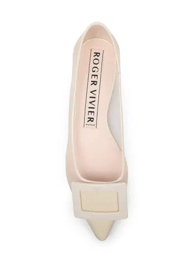 Roger Vivier Women's Gommettine Net Ballerina Flats - Avorio - Size 12 | Thumbnail 4 Roger Vivier Women's Gommettine Net Ballerina Flats - Avorio - Size 12 | Thumbnail 4