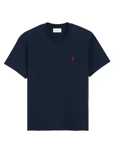 AMI Paris Men's Ami De Coeur Rouge T-Shirt - Night Blue | Thumbnail 1 AMI Paris Men's Ami De Coeur Rouge T-Shirt - Night Blue | Thumbnail 1