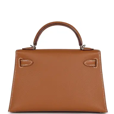 HERMÈS Hermes Kelly Sellier 20 Gold Epsom Palladium Hardware | Thumbnail 4 HERMÈS Hermes Kelly Sellier 20 Gold Epsom Palladium Hardware | Thumbnail 4