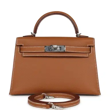 HERMÈS Hermes Kelly Sellier 20 Gold Epsom Palladium Hardware | Thumbnail 1 HERMÈS Hermes Kelly Sellier 20 Gold Epsom Palladium Hardware | Thumbnail 1