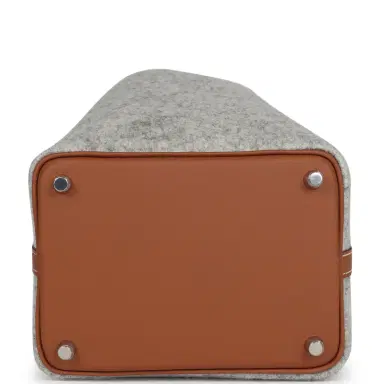 HERMÈS Hermes Picotin Lock 18 Gris Clair Feutre and Gold Swift Palladium Hardware | Thumbnail 6 HERMÈS Hermes Picotin Lock 18 Gris Clair Feutre and Gold Swift Palladium Hardware | Thumbnail 6