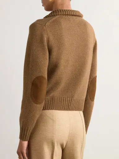 Loro Piana Parksville Suede-trimmed Cashmere Cardigan | Thumbnail 3 Loro Piana Parksville Suede-trimmed Cashmere Cardigan | Thumbnail 3