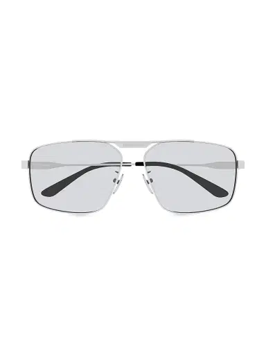 Balenciaga Men's Tag 3.0 62MM Navigator Sunglasses - Silver | Thumbnail 2 Balenciaga Men's Tag 3.0 62MM Navigator Sunglasses - Silver | Thumbnail 2