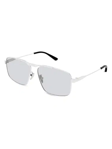 Balenciaga Men's Tag 3.0 62MM Navigator Sunglasses - Silver | Thumbnail 1 Balenciaga Men's Tag 3.0 62MM Navigator Sunglasses - Silver | Thumbnail 1