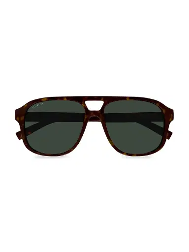 Gucci Men's Lines 57MM Pilot Sunglasses | Thumbnail 3 Gucci Men's Lines 57MM Pilot Sunglasses | Thumbnail 3
