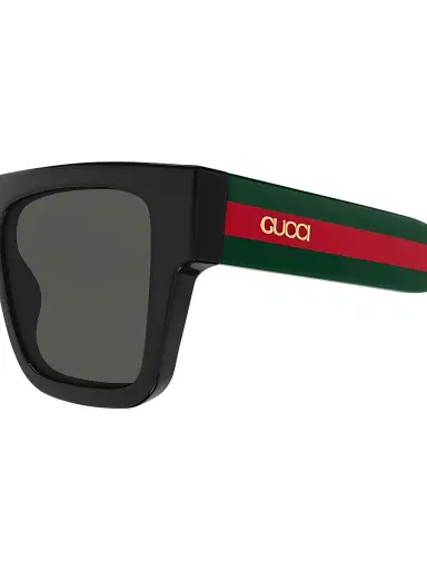 Gucci Men's 53MM Squared Sunglasses - Red Green Black | Thumbnail 3 Gucci Men's 53MM Squared Sunglasses - Red Green Black | Thumbnail 3