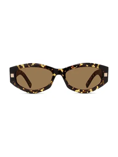 Givenchy Women's GV Day 54MM Oval Sunglasses - Havana Brown | Thumbnail 2 Givenchy Women's GV Day 54MM Oval Sunglasses - Havana Brown | Thumbnail 2