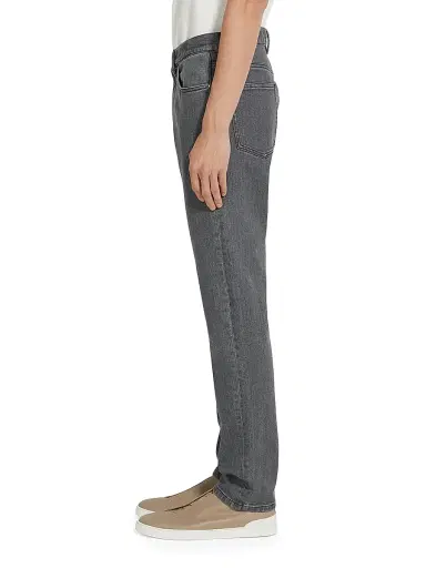 Zegna Men's Washed Stretch Cotton Roccia Jeans - Grey - Size 40 | Thumbnail 3 Zegna Men's Washed Stretch Cotton Roccia Jeans - Grey - Size 40 | Thumbnail 3