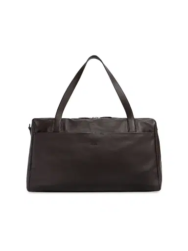 ZEGNA Men's Secondskin Weekender Bag - Dark Brown | Thumbnail 1 ZEGNA Men's Secondskin Weekender Bag - Dark Brown | Thumbnail 1