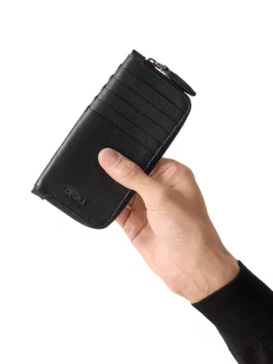 Zegna Men's Secondskin Wallet - Dark Blue | Thumbnail 5 Zegna Men's Secondskin Wallet - Dark Blue | Thumbnail 5