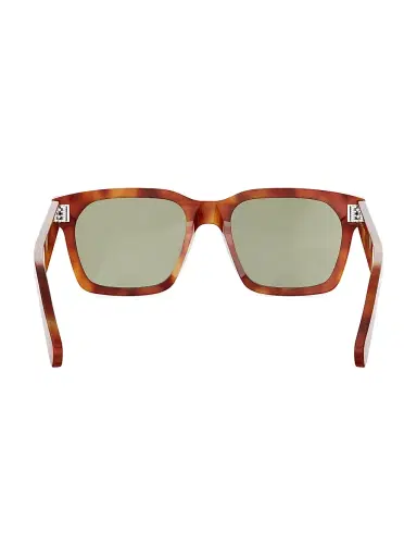 Celine Men's 3 Dots 54MM Geometric Sunglasses - Red Havana And Green | Thumbnail 5 Celine Men's 3 Dots 54MM Geometric Sunglasses - Red Havana And Green | Thumbnail 5