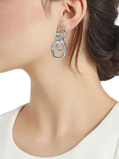 Ippolita Women's Glamazon Sterling Silver Mini Jet Set Drop Earrings - Silver | Thumbnail 3 Ippolita Women's Glamazon Sterling Silver Mini Jet Set Drop Earrings - Silver | Thumbnail 3