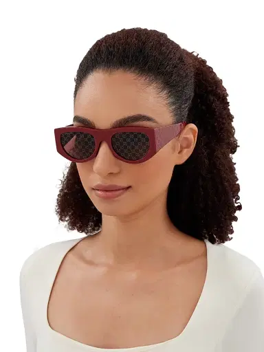 Gucci Women's Fashion Show 53MM Square Sunglasses - Burgundy | Thumbnail 2 Gucci Women's Fashion Show 53MM Square Sunglasses - Burgundy | Thumbnail 2