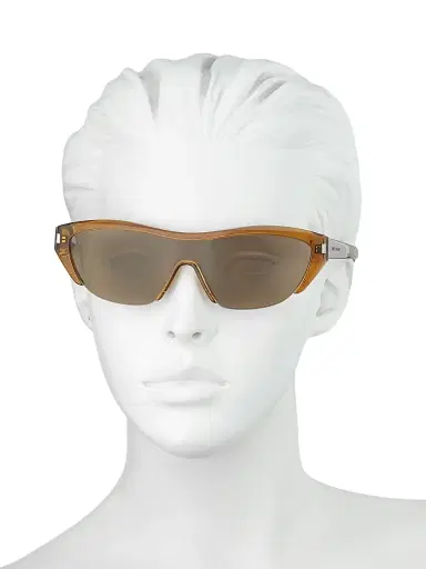 Saint Laurent Women's Mask 99MM Sunglasses - Brown | Thumbnail 2 Saint Laurent Women's Mask 99MM Sunglasses - Brown | Thumbnail 2
