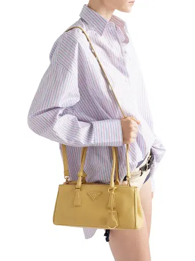 Prada Women's Galleria Leather Top Handle Bag - Yellow | Thumbnail 8 Prada Women's Galleria Leather Top Handle Bag - Yellow | Thumbnail 8