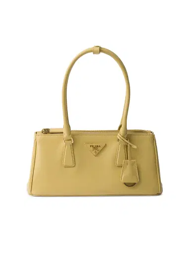 Prada Women's Galleria Leather Top Handle Bag - Yellow | Thumbnail 1 Prada Women's Galleria Leather Top Handle Bag - Yellow | Thumbnail 1