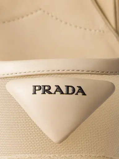 Prada Women's Mesh 75MM Fabric Slingback Pumps - Beige Khaki | Thumbnail 5 Prada Women's Mesh 75MM Fabric Slingback Pumps - Beige Khaki | Thumbnail 5
