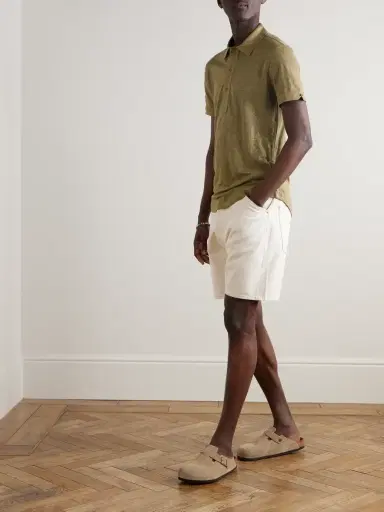 Orlebar Brown Sebastian Linen-Jersey Polo Shirt - Men | Thumbnail 2 Orlebar Brown Sebastian Linen-Jersey Polo Shirt - Men | Thumbnail 2