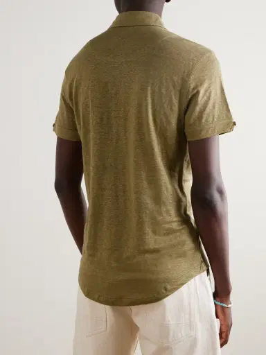 Orlebar Brown Sebastian Linen-Jersey Polo Shirt - Men | Thumbnail 3 Orlebar Brown Sebastian Linen-Jersey Polo Shirt - Men | Thumbnail 3
