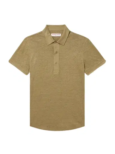 Orlebar Brown Sebastian Linen-Jersey Polo Shirt - Men | Thumbnail 1 Orlebar Brown Sebastian Linen-Jersey Polo Shirt - Men | Thumbnail 1