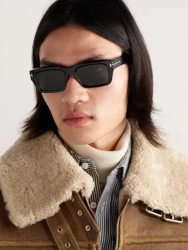 Tom Ford Icon Rectangular-Frame Tortoiseshell Acetate Sunglasses - Men | Thumbnail 2 Tom Ford Icon Rectangular-Frame Tortoiseshell Acetate Sunglasses - Men | Thumbnail 2
