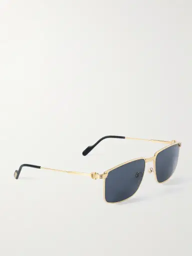 Cartier Eyewear Première de Cartier Rectangular-Frame Gold-Tone Sunglasses - Men | Thumbnail 4 Cartier Eyewear Première de Cartier Rectangular-Frame Gold-Tone Sunglasses - Men | Thumbnail 4