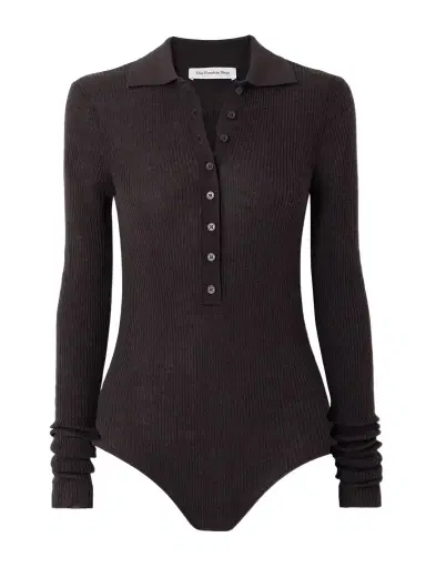 The Frankie Shop olana Ribbed Wool, ilk And Cashmere-blend Bodysuit | Thumbnail 1 The Frankie Shop olana Ribbed Wool, ilk And Cashmere-blend Bodysuit | Thumbnail 1