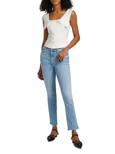 Mother Women's Dazzler Mid-Rise Ankle-Fray Jeans - Blessing In Disguise | Thumbnail 2 Mother Women's Dazzler Mid-Rise Ankle-Fray Jeans - Blessing In Disguise | Thumbnail 2