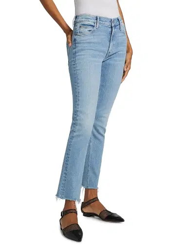 Mother Women's Dazzler Mid-Rise Ankle-Fray Jeans - Blessing In Disguise | Thumbnail 4 Mother Women's Dazzler Mid-Rise Ankle-Fray Jeans - Blessing In Disguise | Thumbnail 4