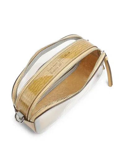 Tory Burch Women's Miller Clear Mini Crossbody Bag - Clear | Thumbnail 4 Tory Burch Women's Miller Clear Mini Crossbody Bag - Clear | Thumbnail 4