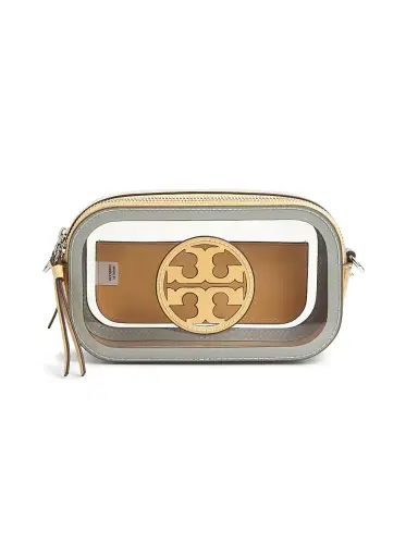 Tory Burch Women's Miller Clear Mini Crossbody Bag - Clear | Thumbnail 1 Tory Burch Women's Miller Clear Mini Crossbody Bag - Clear | Thumbnail 1