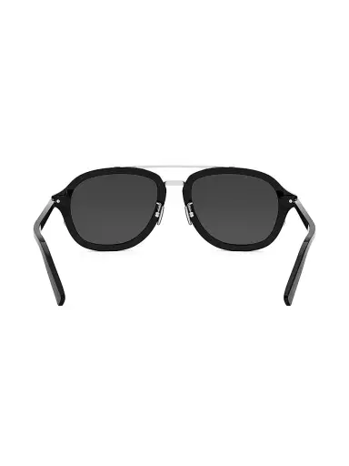 Dior Men's DiorBlackSuit A4U 53MM Pilot Sunglasses - Black | Thumbnail 5 Dior Men's DiorBlackSuit A4U 53MM Pilot Sunglasses - Black | Thumbnail 5