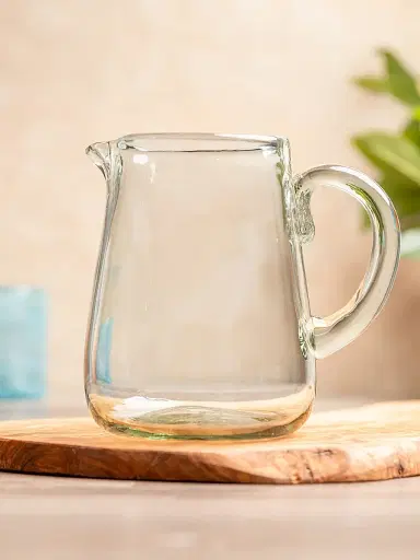 Verve Culture Handblown Glass Pitcher - Brown | Thumbnail 2 Verve Culture Handblown Glass Pitcher - Brown | Thumbnail 2