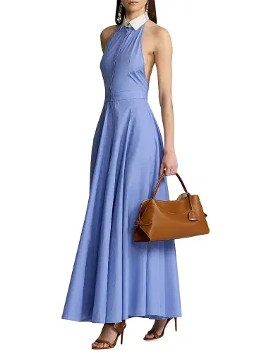 Ralph Lauren Collection Women's The Ralph Leather Shoulder Bag - R L Gold | Thumbnail 1 Ralph Lauren Collection Women's The Ralph Leather Shoulder Bag - R L Gold | Thumbnail 1