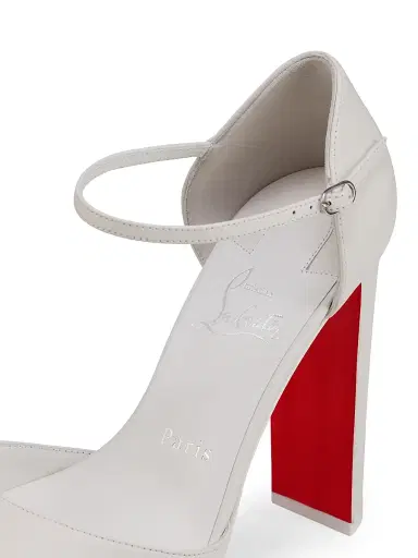 Christian Louboutin Women's Sandaloo 130MM Heels - Bianco - Size 12 | Thumbnail 5 Christian Louboutin Women's Sandaloo 130MM Heels - Bianco - Size 12 | Thumbnail 5