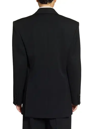 Saint Laurent Women's Tuxedo Jacket in Grain De Poudre | Thumbnail 5 Saint Laurent Women's Tuxedo Jacket in Grain De Poudre | Thumbnail 5