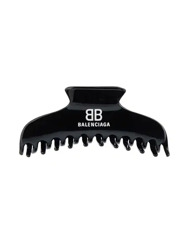 Balenciaga Women's Holli Hair Grip - Black White | Thumbnail 1 Balenciaga Women's Holli Hair Grip - Black White | Thumbnail 1