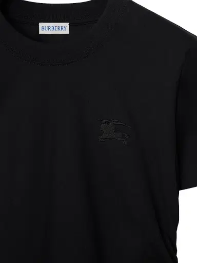 Burberry Women's Drawstring Logo Cotton T-Shirt - Black - Size XXS | Thumbnail 2 Burberry Women's Drawstring Logo Cotton T-Shirt - Black - Size XXS | Thumbnail 2