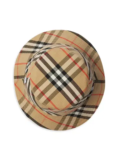 Burberry Women's Reversible Gabardine Bucket Hat - Flax Sand - Size XS | Thumbnail 5 Burberry Women's Reversible Gabardine Bucket Hat - Flax Sand - Size XS | Thumbnail 5