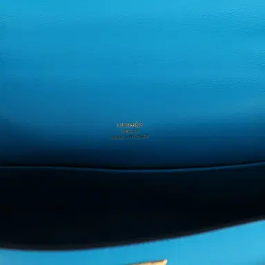 HERMÈS Hermes Kelly Pochette Bleu Frida Swift Gold Hardware | Thumbnail 7 HERMÈS Hermes Kelly Pochette Bleu Frida Swift Gold Hardware | Thumbnail 7