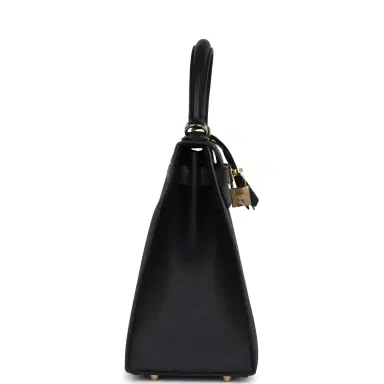 HERMÈS Pre-owned Hermes Kelly Sellier 28 Black Epsom Permabrass Hardware | Thumbnail 4 HERMÈS Pre-owned Hermes Kelly Sellier 28 Black Epsom Permabrass Hardware | Thumbnail 4
