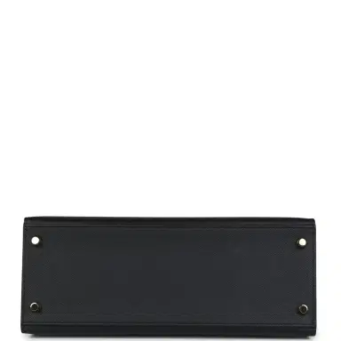 HERMÈS Pre-owned Hermes Kelly Sellier 28 Black Epsom Permabrass Hardware | Thumbnail 6 HERMÈS Pre-owned Hermes Kelly Sellier 28 Black Epsom Permabrass Hardware | Thumbnail 6