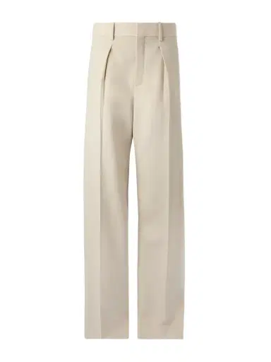 Saint Laurent Pleated Wool Straight-leg Pants | Thumbnail 1 Saint Laurent Pleated Wool Straight-leg Pants | Thumbnail 1