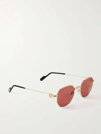 Cartier Eyewear Hexagon-frame Gold-tone Sunglasses | Thumbnail 3 Cartier Eyewear Hexagon-frame Gold-tone Sunglasses | Thumbnail 3