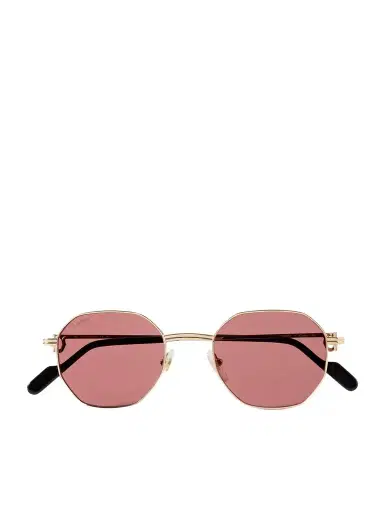 Cartier Eyewear Hexagon-frame Gold-tone Sunglasses | Thumbnail 1 Cartier Eyewear Hexagon-frame Gold-tone Sunglasses | Thumbnail 1
