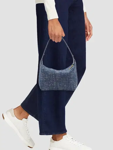Bottega Veneta Women's Wallace Denim Bouclé Top Handle Bag | Thumbnail 2 Bottega Veneta Women's Wallace Denim Bouclé Top Handle Bag | Thumbnail 2
